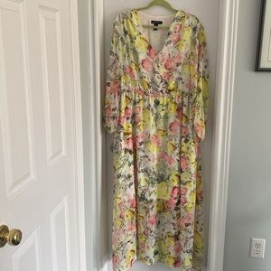 INC Floral Maxi Dress-2X